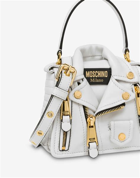 moschino biker bag replica|moschino biker trapezium bag.